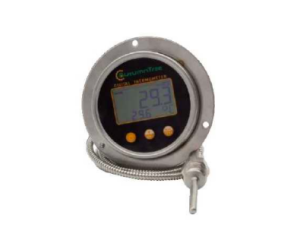 Capillaire digitale inbouw thermometer met achter aansluiting 1/2" BSP