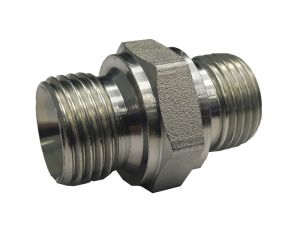 Rechte koppeling 1/4" BSP male HEX 19