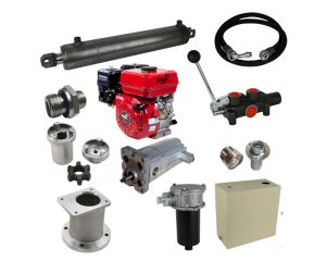 Benzine motor kloofmachine set 10 ton, 6,5 pk