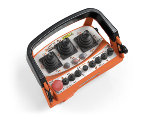 Portable proportional controller Elca Bravo with 3 joysticks and receiver
