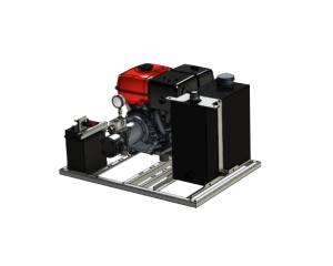 Hydraulic power unit with 13 hp petrol engine