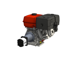 PTM390pro petrol engine with pre-mounted gear pump - pump group 2